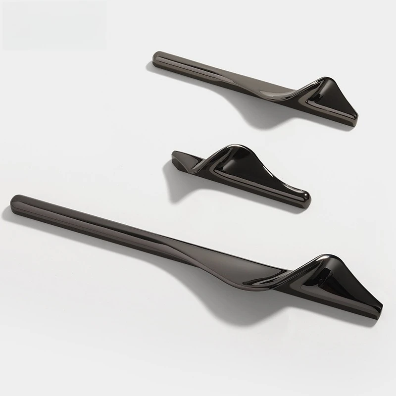 مقابض أبواب خزانة ملابس فنية على شكل حرف S، درج خزانة فاخر خفيف يسحب مقبض خزانة المطبخ البسيط، أجهزة الأثاث