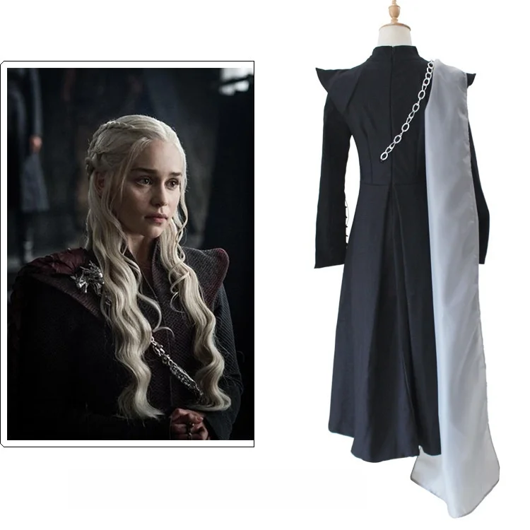   Staffel 7, Drachenmutter-Cosplay-Kostüm, Lied von Eis und Feuer, Dany Halloween, traditionelle Bühnenkleidung für Damen