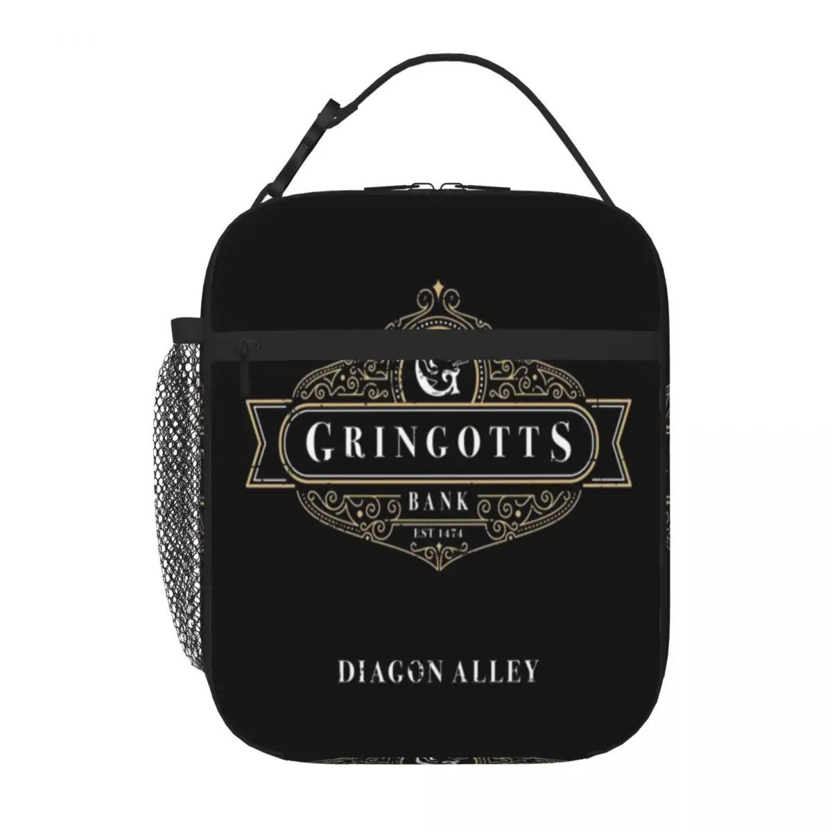Bestselling Gringotts Bank Minimal Decoration Cooler Lunch Bag After School Snack Insulated Food Bag