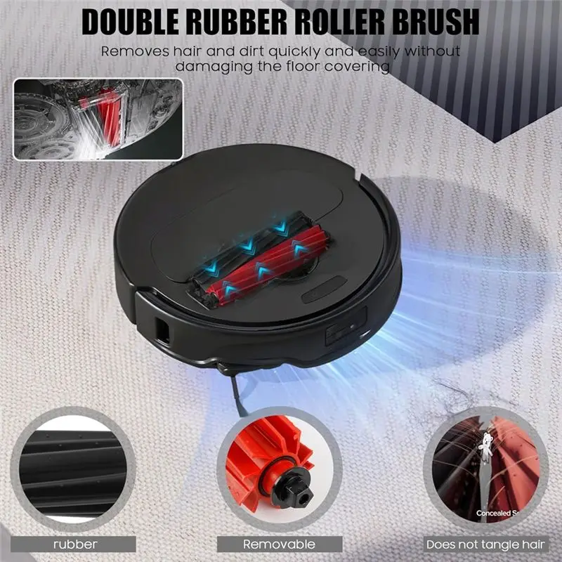 HRBAJ-Accessories For Roborock Qrevo Master/Qrevo Slim Vacuum Cleaner Main Side Brush Hepa Filter Mop Cloth Dust Bags