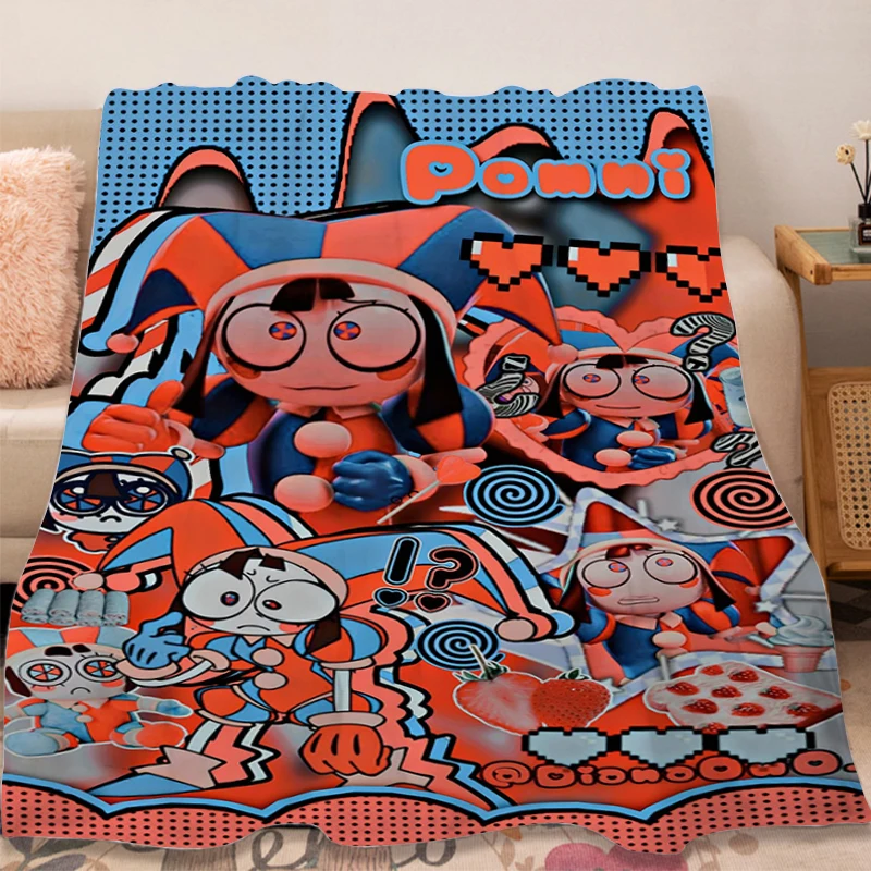 

Sofa Blankets A-Digital Circuss Winter Decorative Sofa Blanket Fluffy Soft Blankets Microfiber Bedding Warm Bed Fleece Blanket