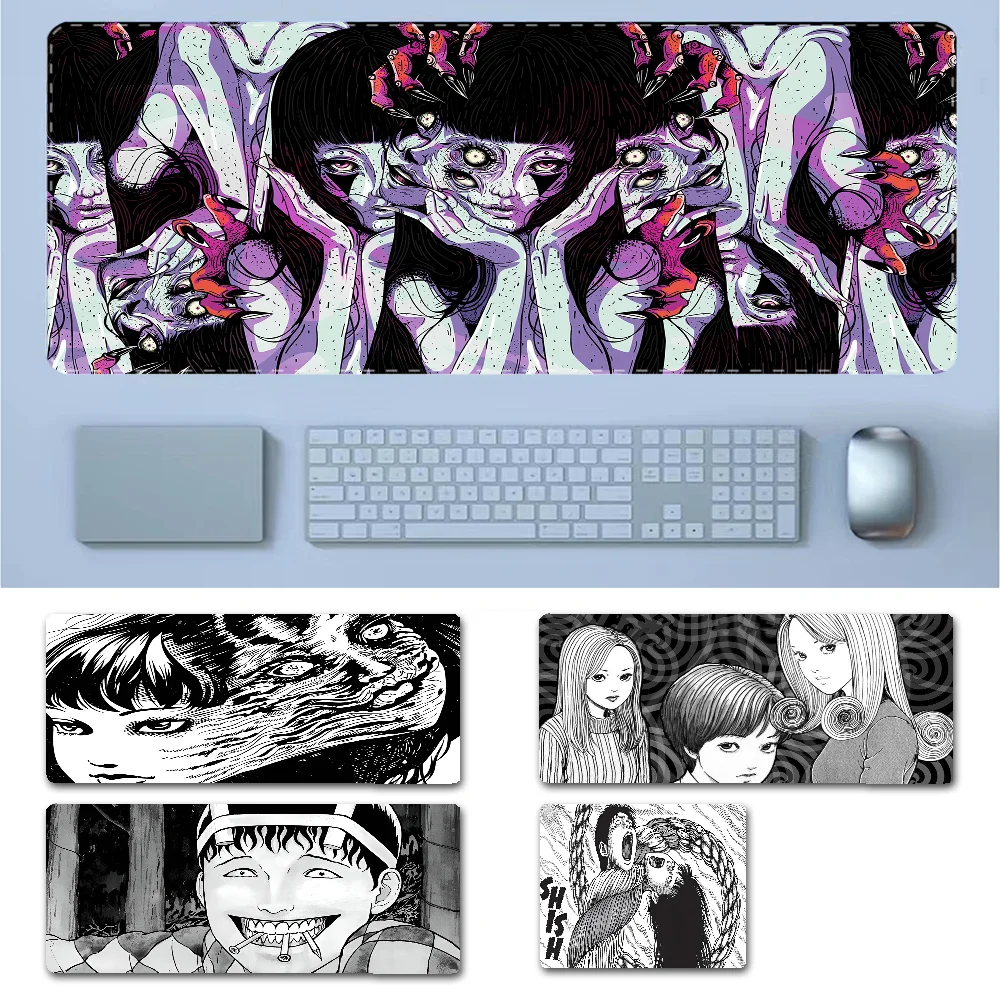 

Junji Ito Mousepad New Rubber Mouse Durable Desktop Mousepad Size for Game Keyboard Pad for Gamer