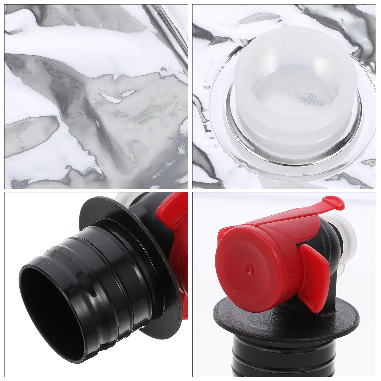 

Aluminum Foil Wine Carry Bag 3L 10pcs Reusable Dispenser with Butterflies Valve for Red Wine Beer Juice Storage Holder