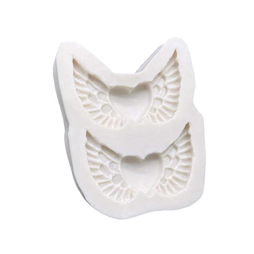 Wings Heart Silicone Sugarcraft Mold Resin Tools Cupcake Baking Mould Fondant Cake Decorating Tools