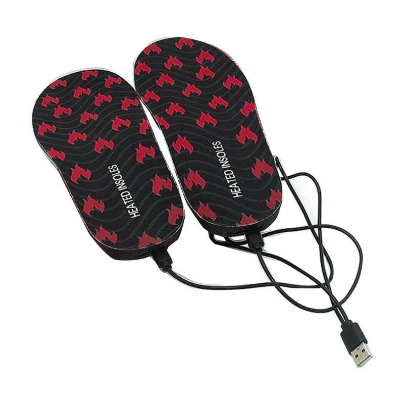 Electric Rechargeable Heated Shoe Insoles Adjustable Temperature Thermal Insoles