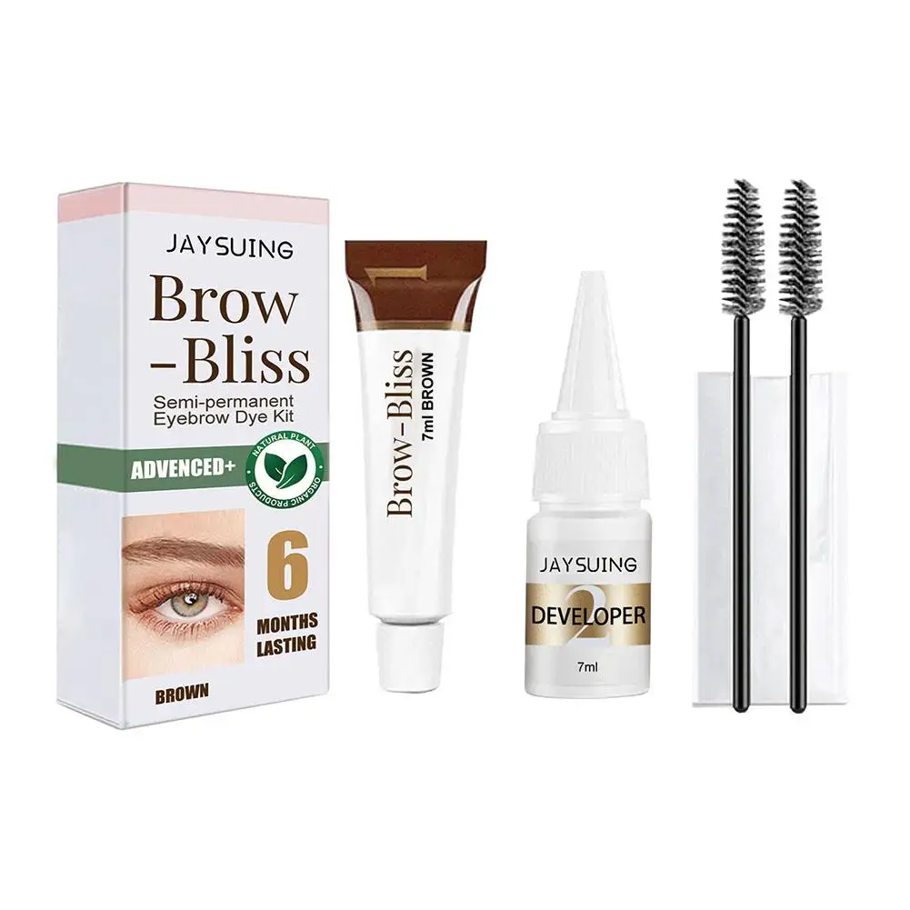 Wimpern Augenbrauen Farbstoff Toner Kit wasserdicht Anti-Schweiß 3d dauerhafte Färbung semi-permanente Make-up Augenbrauen Wimpern Augenbrauen Werkzeug enha q0v0