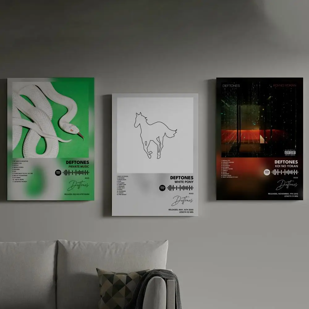 

Deftones Private Music Poster Prints Canvas Painting Wall Art Picture Living Room Home Decor Tracklist Music Album Cover