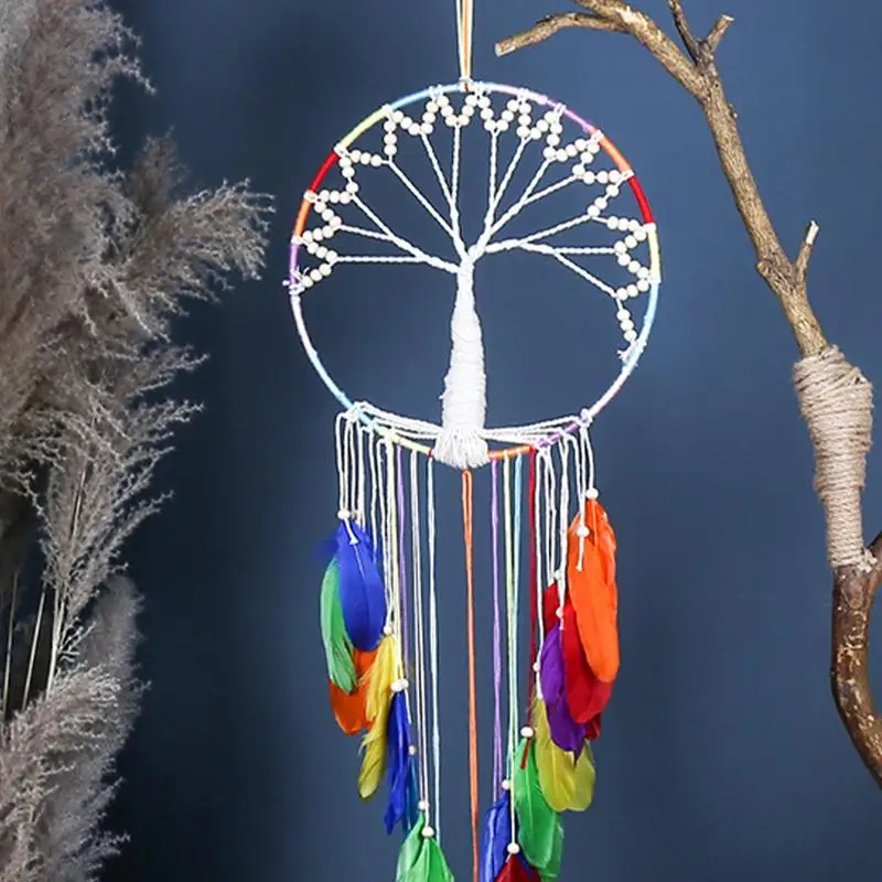 

Dream Catchers Colorful Woven Dream Catcher For Wall Decor Dreamcatcher Circular Net Bedroom Wall Decor Wall Hang Decoration