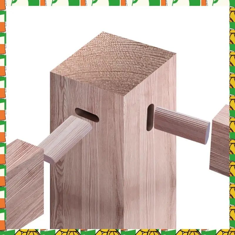 

Professional Tool 50 Pieces Of 6Mm Domino Wooden Dowel Connectors, Beech Wood Plugs, Woodworking Furniture Splicing Connectors D