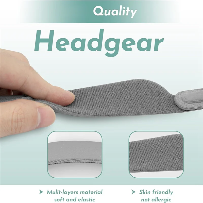 Reemplazo de correa para la cabeza ajustable suave A98G para máscaras nasales y almohada de silicona/Gel Dreamwear-Juego de cascos