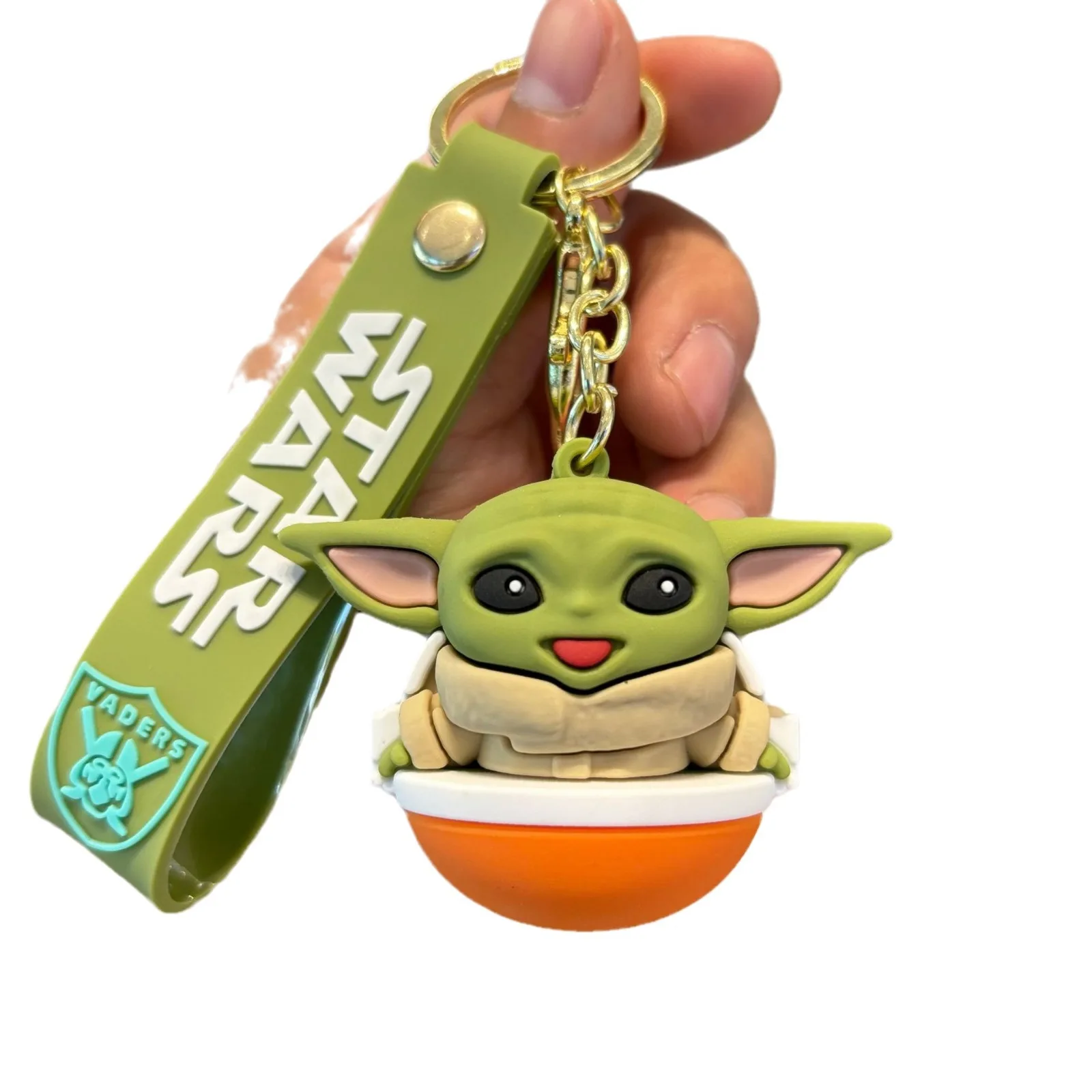 Star Wars Action Figure Keychain Baby Yoda Handbag Pendant Model Kawaii Cartoon Keyring Car Key Chain Kids Gift Toy