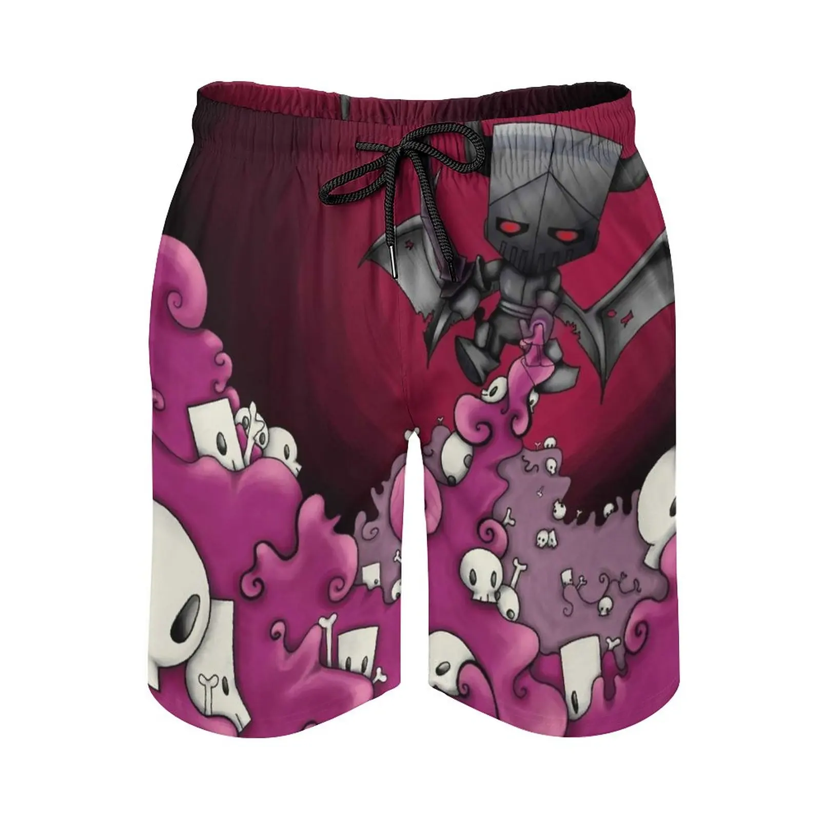 Castle Crashers Men'S Beach Shorts Quick Dry Travel Swimsuit Trunks Surf Pants Sports Pants Necromancer Necro Mancer Digitalart