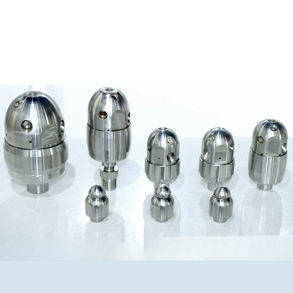 Ultra High Pressure pipeline Diameter Cleaning Automatic Rotating Cleaning Blockage High-pressure Jet Pressure Resistant Nozzle