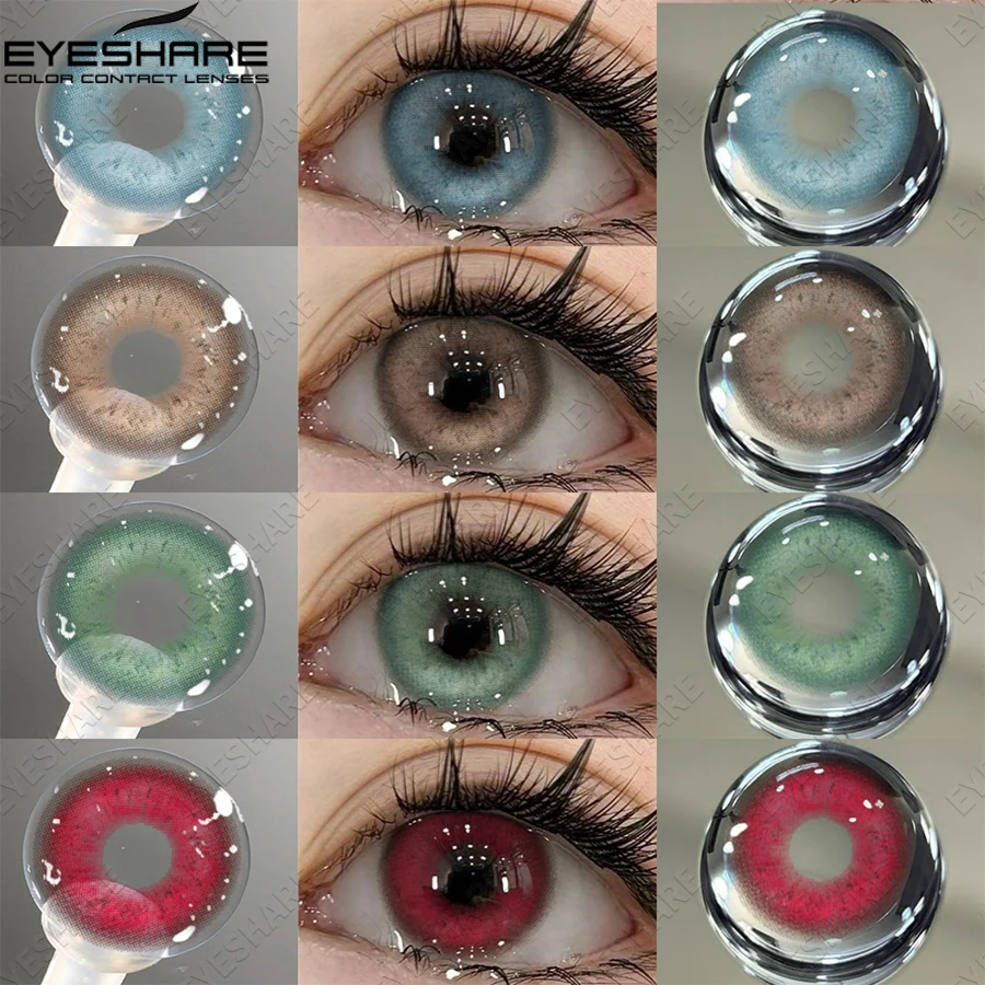 EYESHARE 1 Paar farbige Kontaktlinsen der Polaris-Serie für Augen, farbige Linsen, blau, Cosplay, bunt, braun, Jahresgebrauch