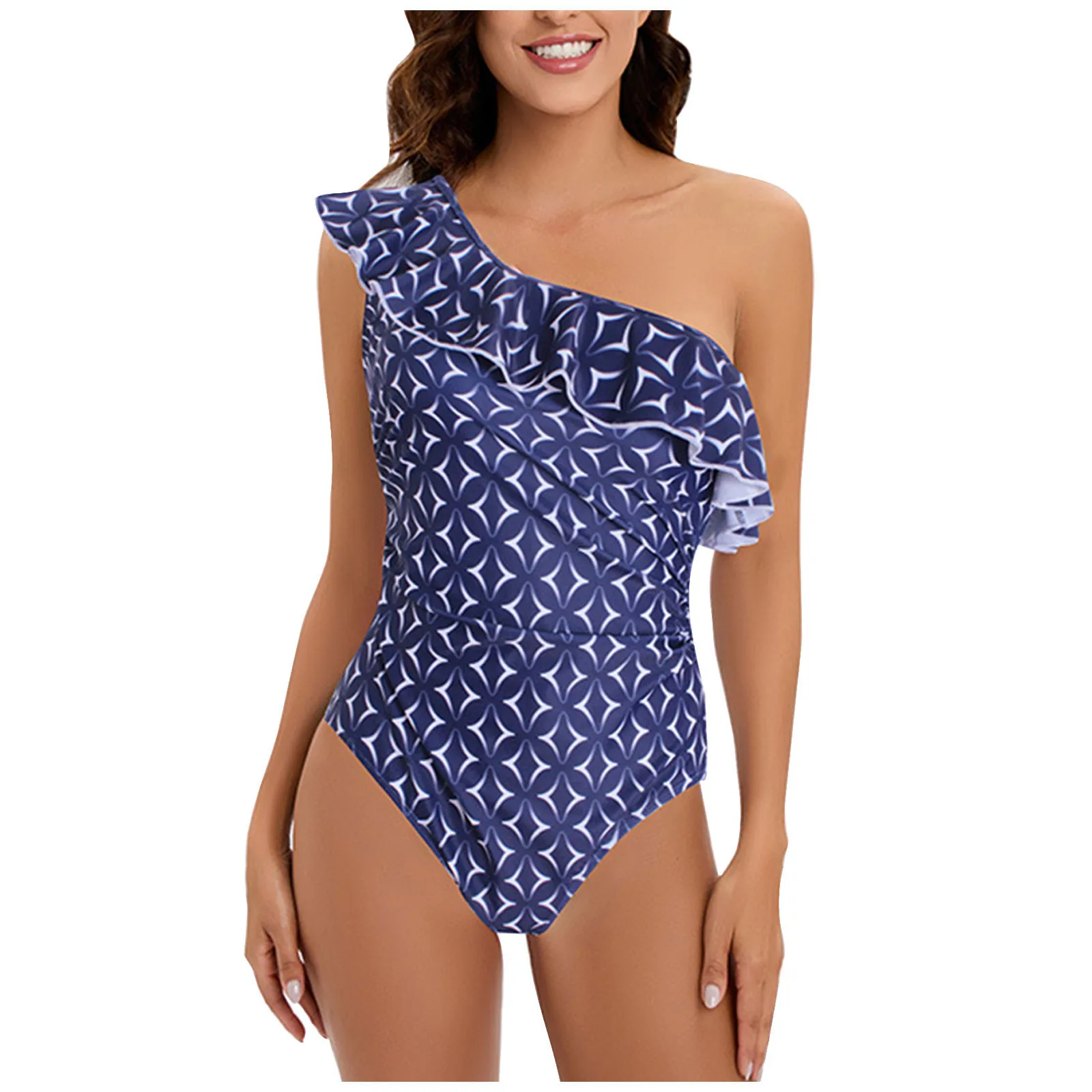 Neue Sexy Bikini Feste Badeanzug Frauen Eine Schulter Bademode Push Up Biquini Brazilian Badeanzug Bademode Schwimmen Anzug