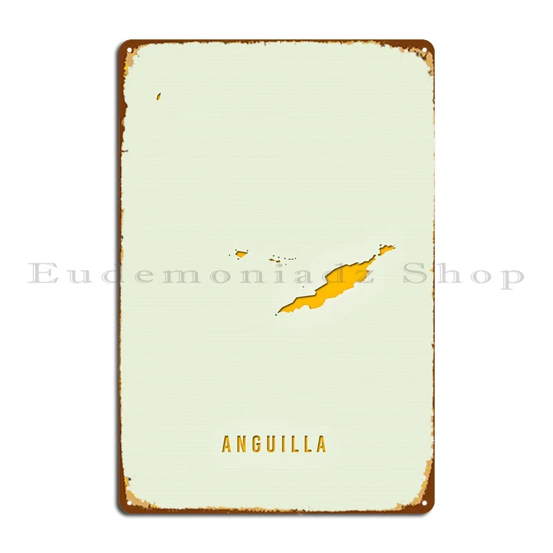 Anguilla Metal Plaque Poster Printing Party Custom Designer Classic Tin Sign Poster