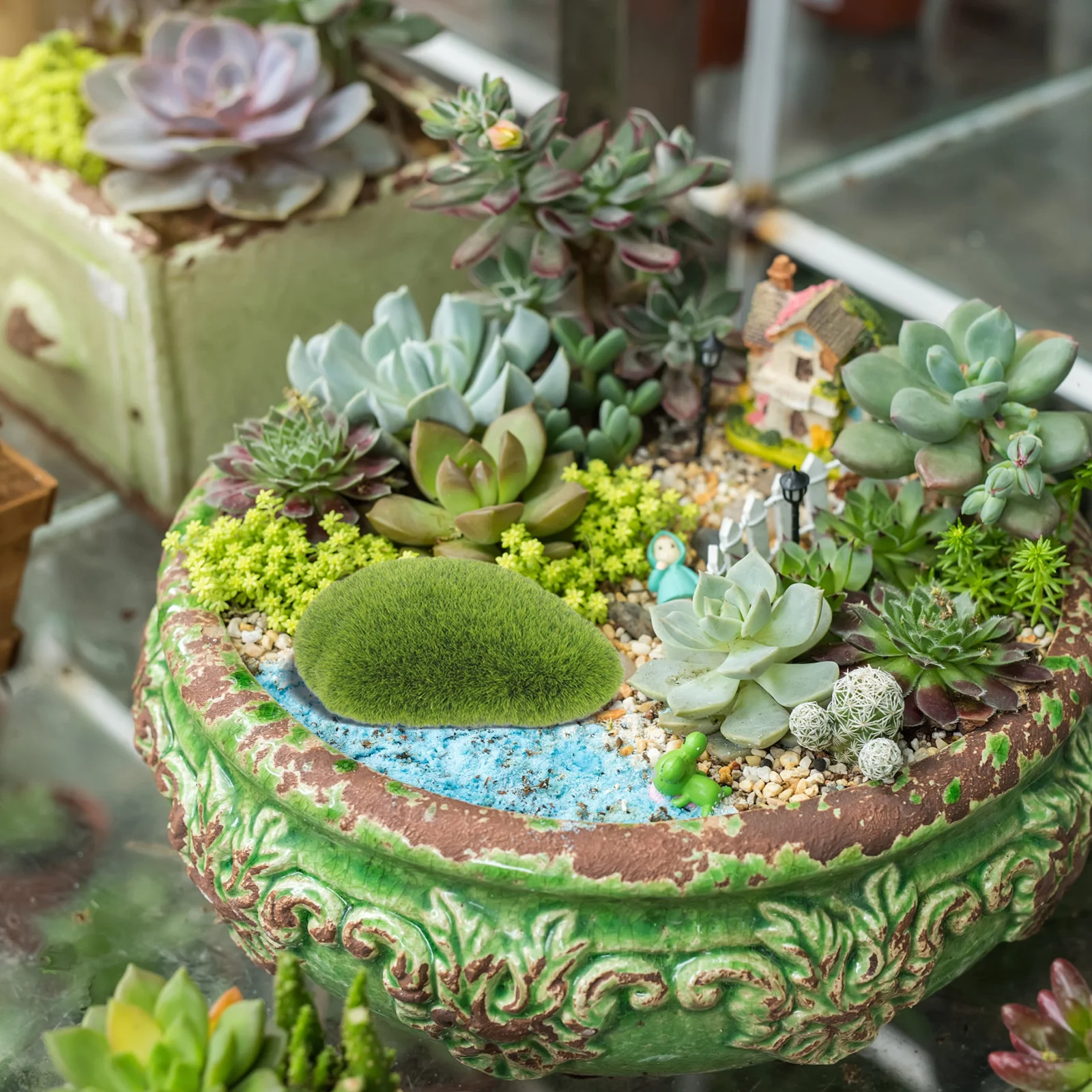 

Simulation balls Realistic Aquarium Decor Resin Small Moss Adornment For Fish Tank Freshwater Decoration Supply Pet