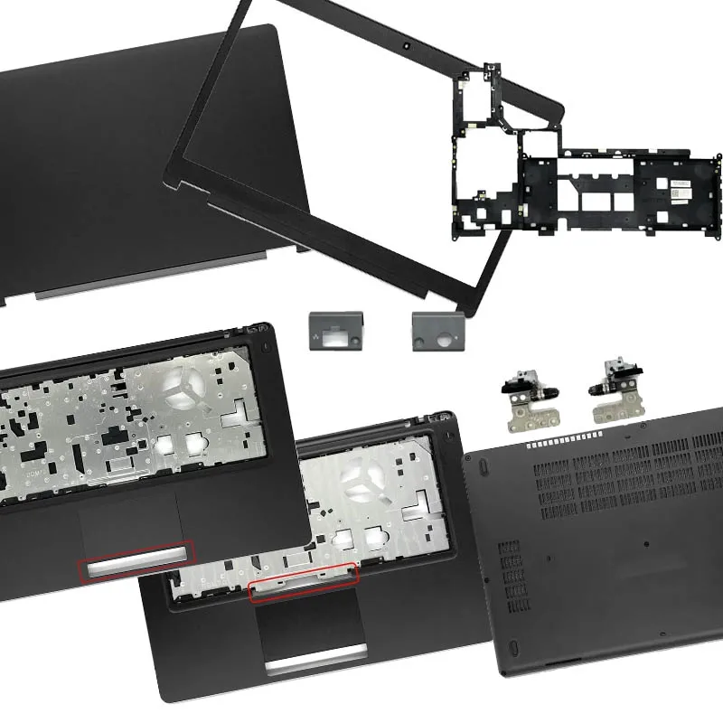 

For Latitude 5480 E5480 5490 E5490 Laptop LCD Back Cover Front Bezel Hinges Palmrest Bottom Case Hingecover 14"