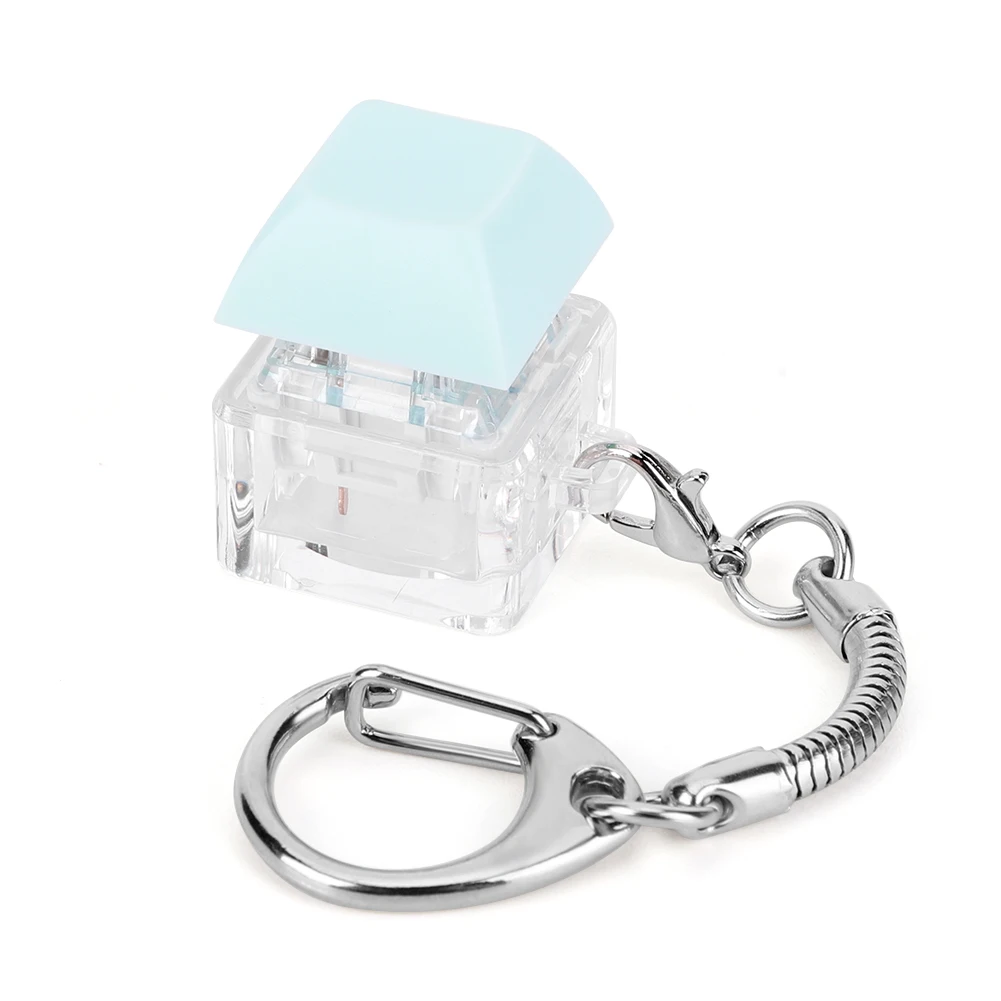 Porte-clés Fidget pour clavier, 1 touche, jouets de décompression, clavier mécanique pour adulte, pour soulager le Stress, passer la heure