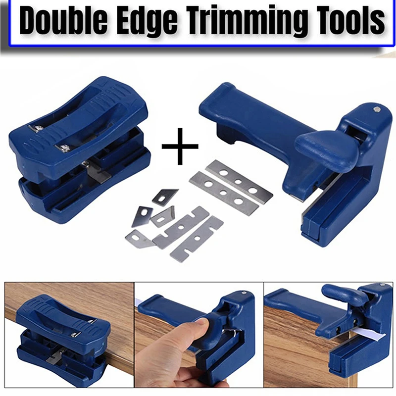 Wood Side Banding Machine Set Double Edge Trimmer Wood Head Tail Trimming For Plastic PVC Plywood Manual Woodworking Hand Tools