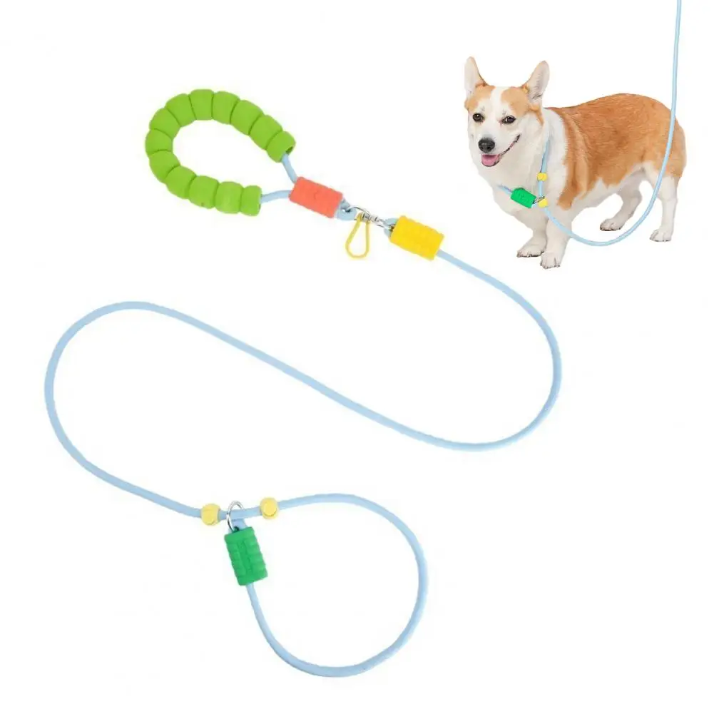 

Slip Lead Dog Leash Heavy Duty Pet Leash with Padded Handle Clip Adjustable No Pull Training Rope Lead for Medium Large Dogs