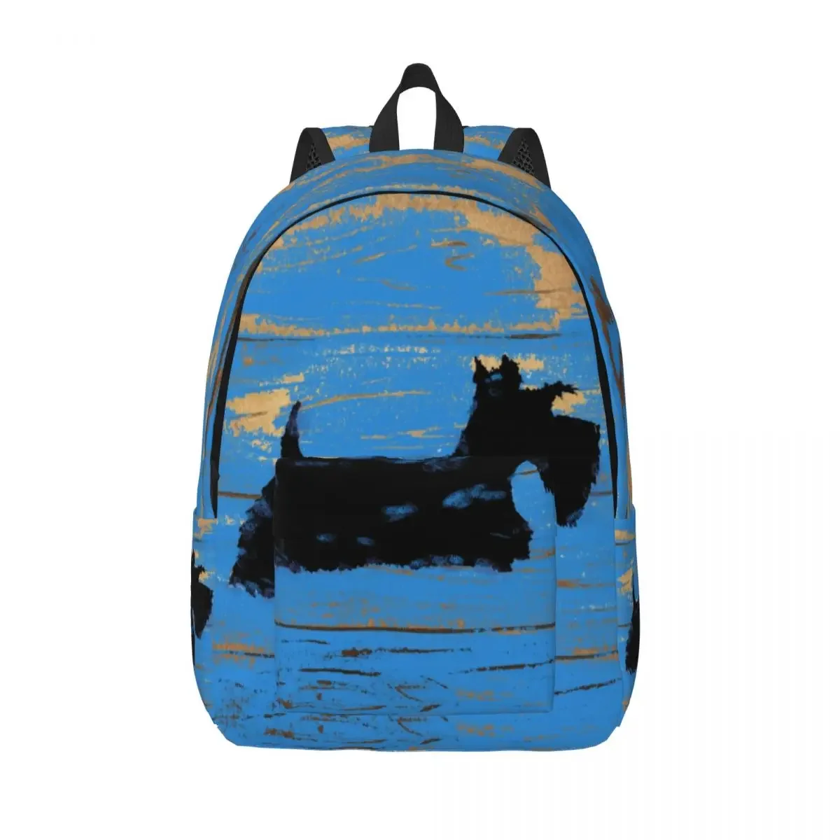 

Scottie Dog Canvas Backpack for Men Women School College Student Bookbag Fits 15 Inch Laptop Scottish Terrier Bags