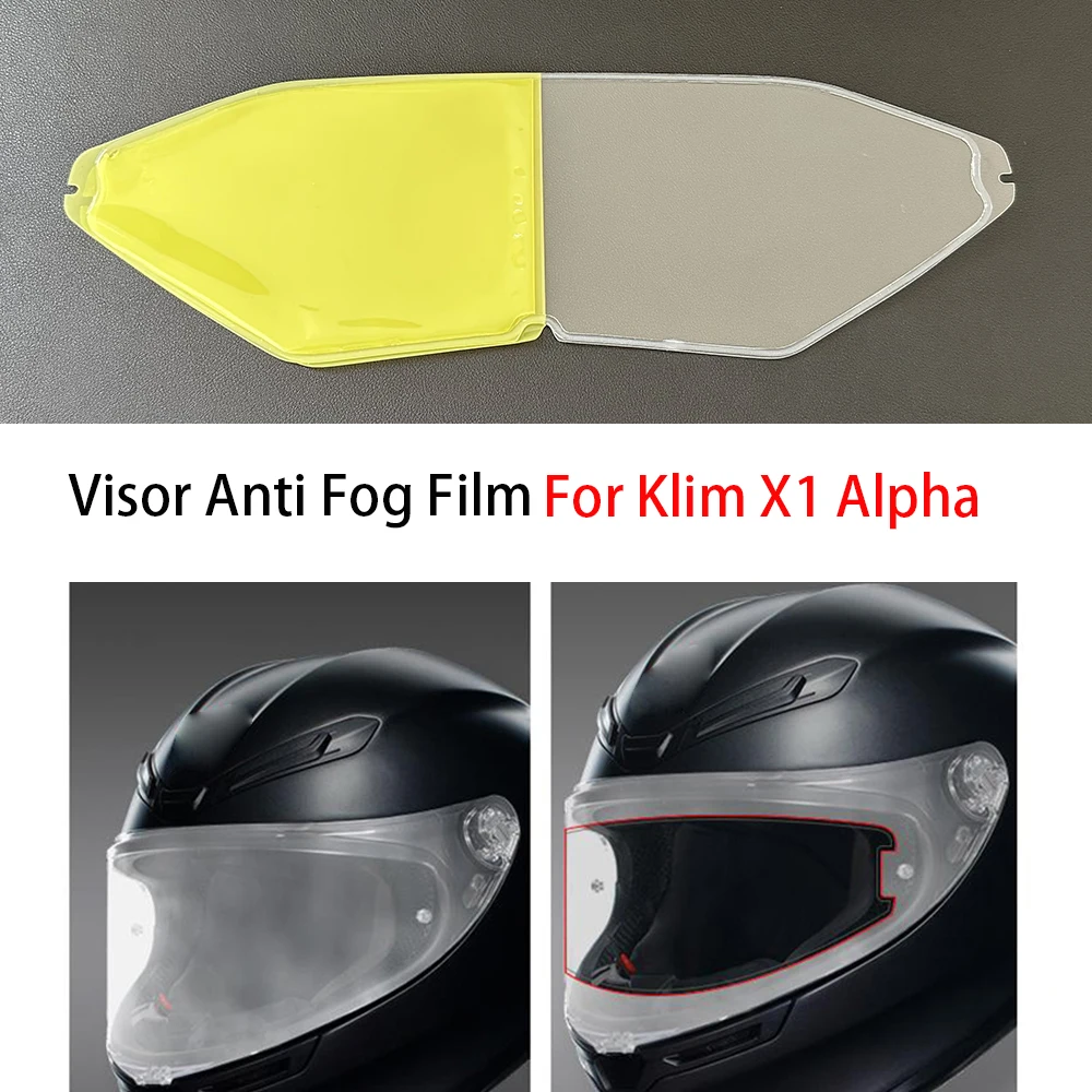 Anti-Beschlag-Folie für Klim X1 Alpha, Anti-Beschlag-Einlageaufkleber, Zubehör für Motorradhelmvisiere