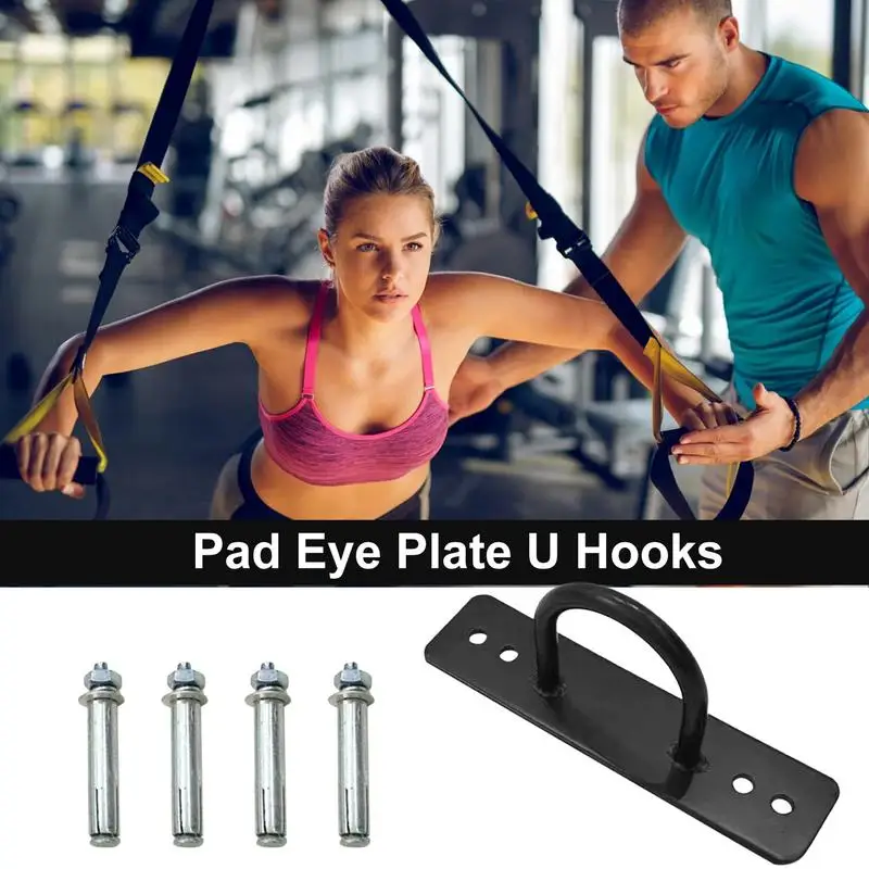 Wall Anchors Mount Set Gym Hooks Wall Anchor Set Wall Mounted Physical Exercise Anchors Anchor Plate For Strength Training