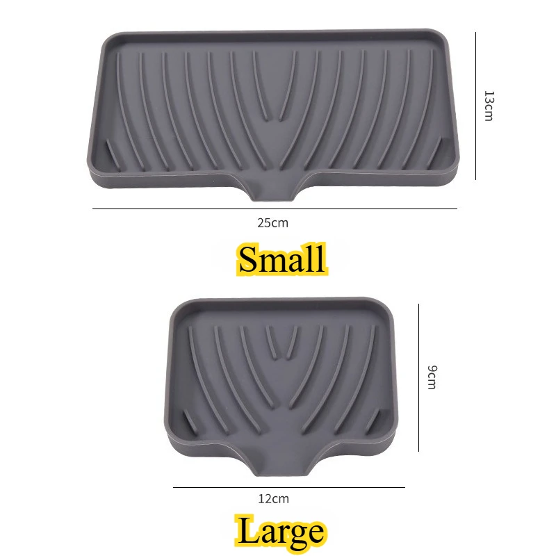 صندوق تصريف الصابون، صينية حوض المطبخ والحمام المضادة للانزلاق، طاولة الغسيل، صينية الصابون، لا حاجة لرف تصريف الحفر