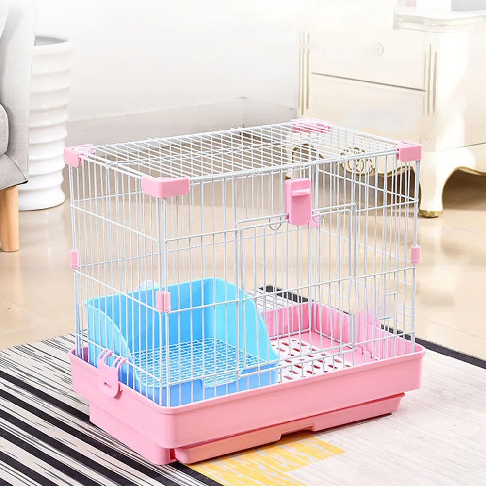 

Rabbit Litter Box Small Pet Indoor Plastic Toilet Cage Supply Bunny Training Potty Hamster Guinea Pig Toilet Rabbit Litter Box