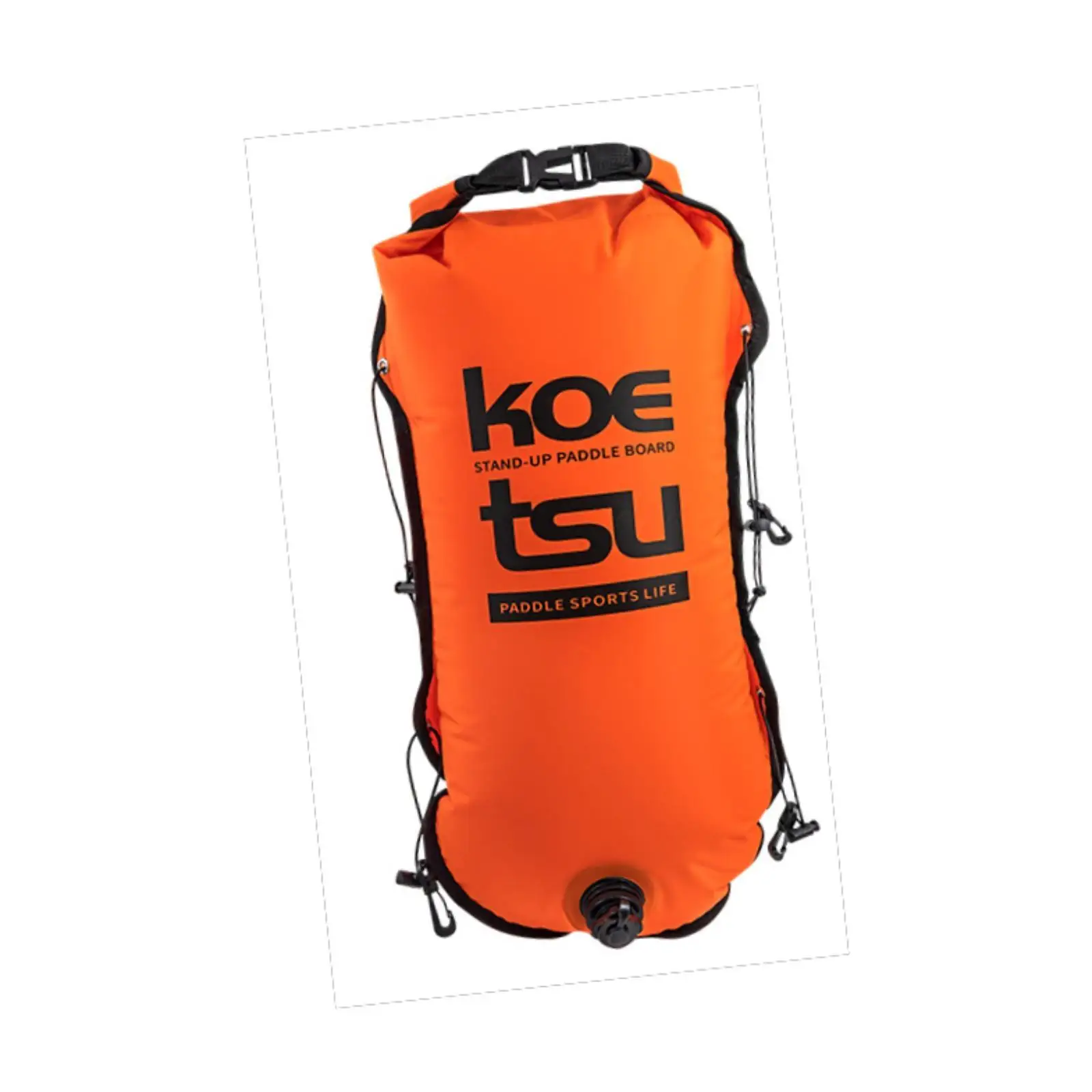 Inflatable Swim Buoy with Dry Bag for Rafting Shallow Diving Swim Training