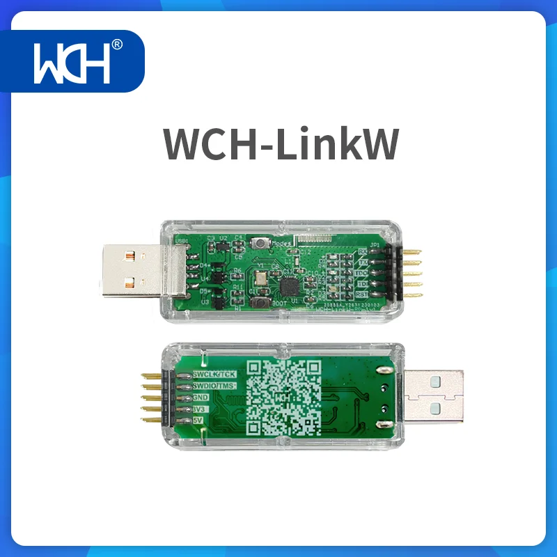 1Pcs WCH-Link simulation debugger WCH RISC-V architecture MCU online debugging download SWD/JTAG interface ARM chip