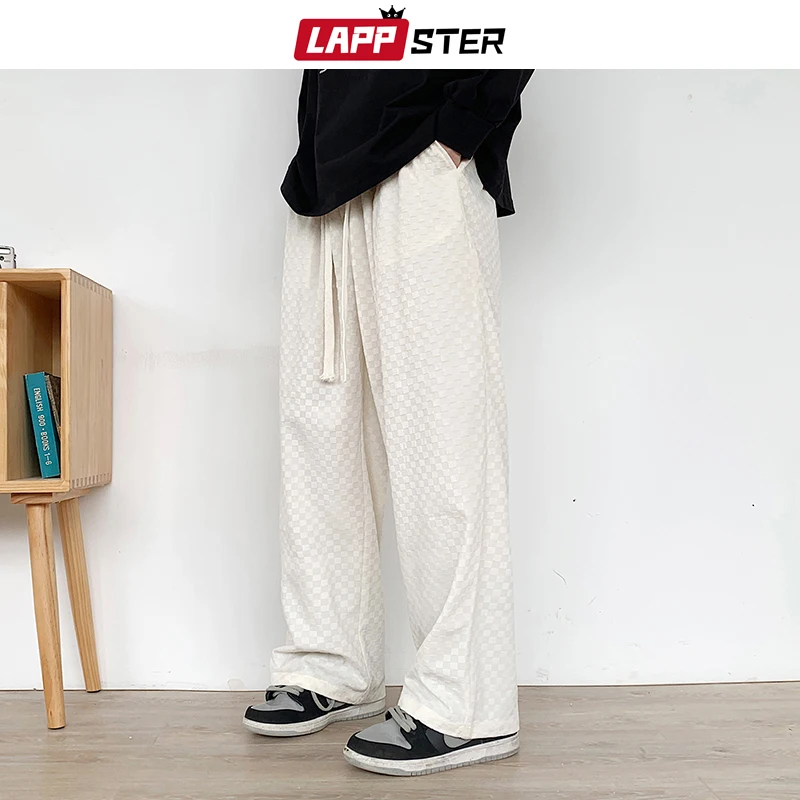 

LAPPSTER Y2k Streetwear Sweatpants Men Gym Korean Fashions White Baggy Pants Casual Luxury Vintage Black Joggers Pants Tracksuit