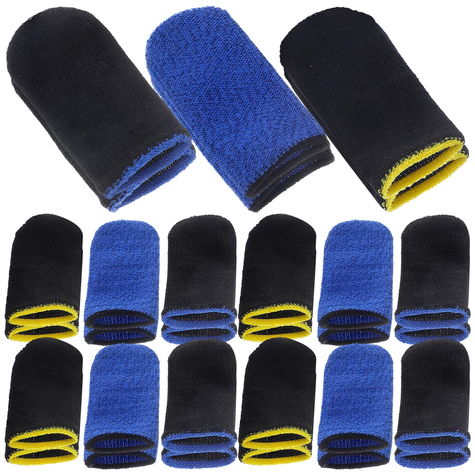 30 paires de manchons anti-transpiration pour doigts, respirants, compatibles avec les écrans tactiles, pour jeux sur téléphone mobile, ajustement confortable, unisexe