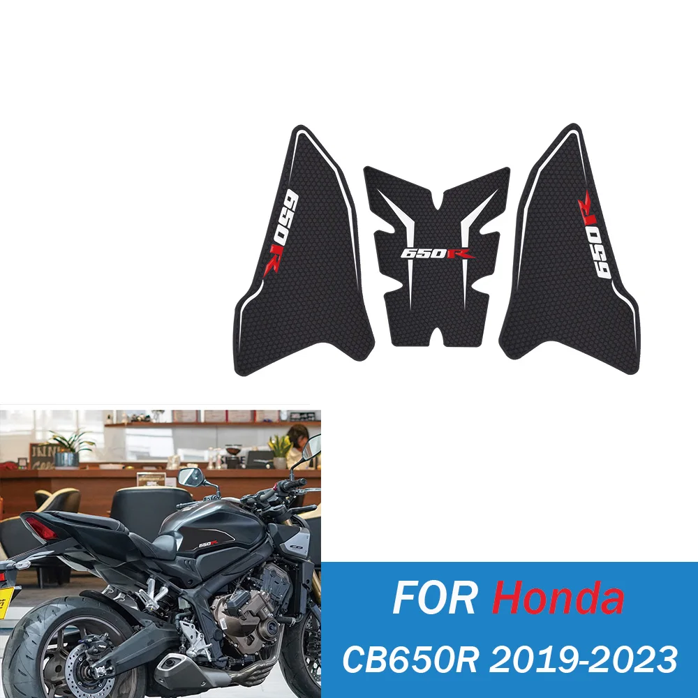 

Для CB650R бак тяговая боковая накладка газовое топливо наколенник наклейка для HONDA CB650R 2019-2023 мотоциклетные водонепроницаемые наклейки детали ﻿