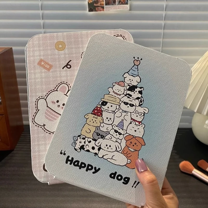 مرآة محمولة قابلة للطي مستطيلة للمكياج، تصميم مرآة بيضاء، ديكورامي إبداعي، ديكور منزلي كازا #3