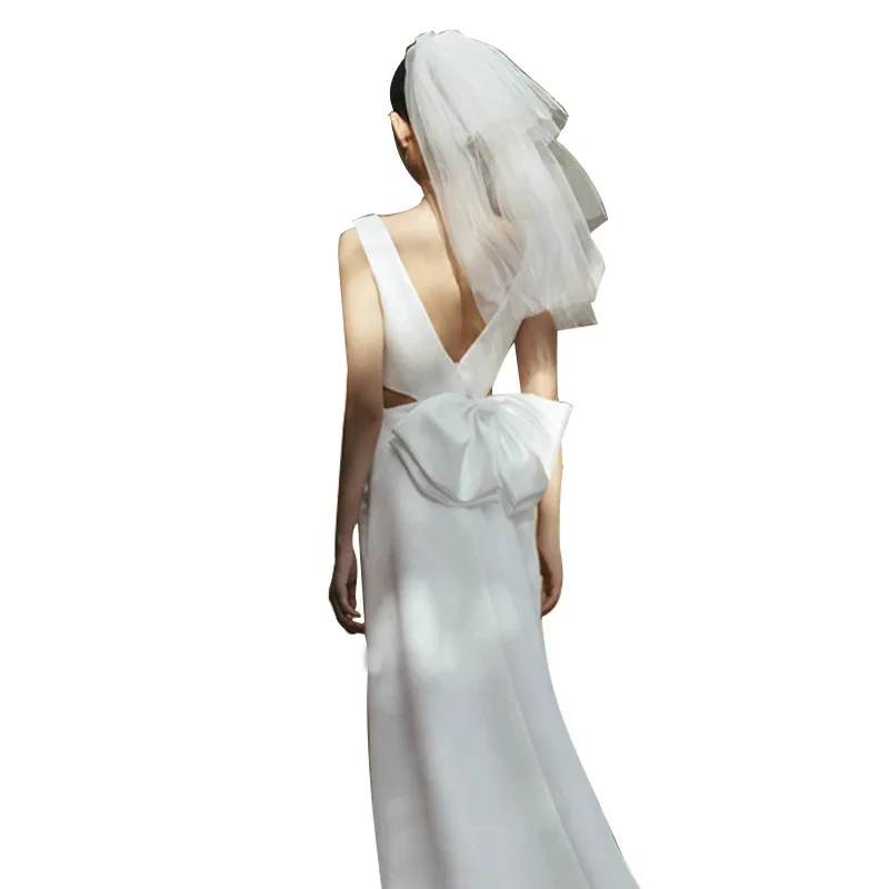 2025Новый простой лесной стиль для путешествий, фотографии невесты, свадьбы, добро пожаловать, газовое платье для женщин