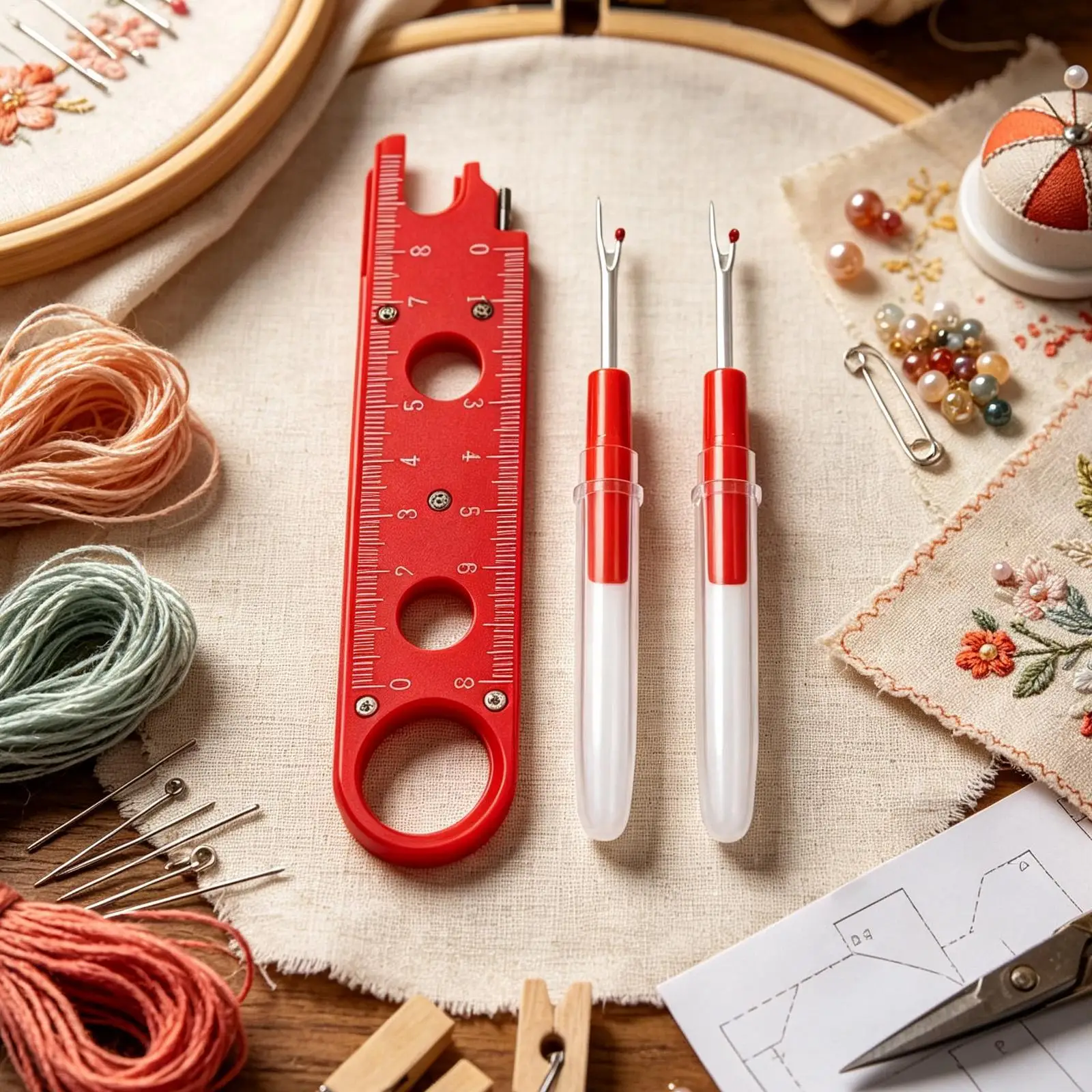Sewing Machine Needle Threader Safe Aligning Threading Gadget Needle Threading Tool For Grandma Mother Beginner Art Craft Lover view 3