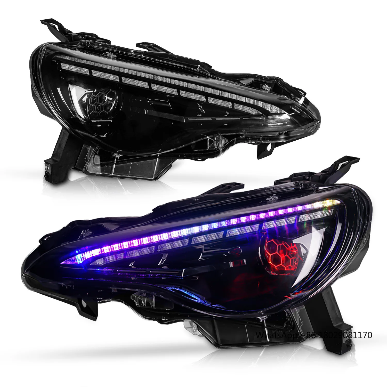 Modified car light Wholesales Hot-selling Headlight For Toyota 86 & Subaru BRZ RGB style Retrofit Headlamp Assembly