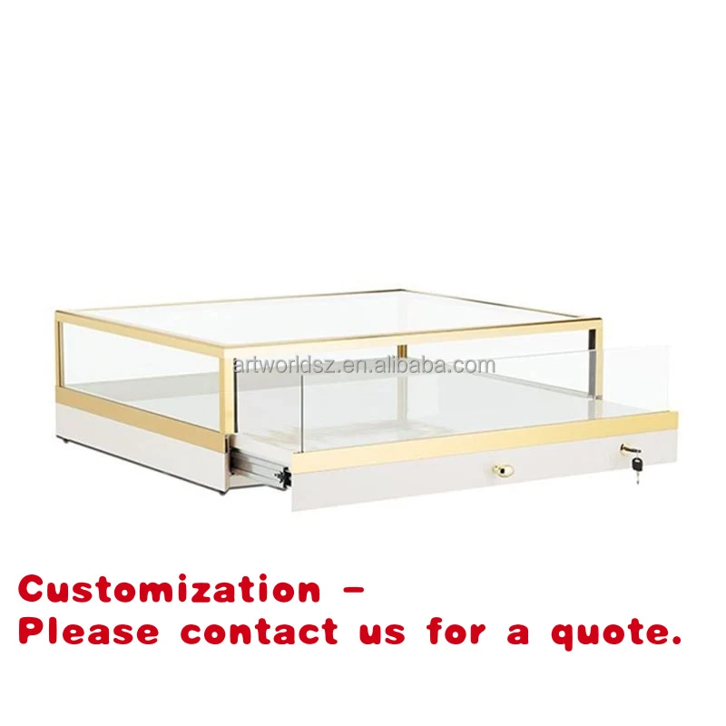 custom.Artworld Displays Custom Jewellery Counter Display Cabinet Tempered Glass Display Jewelry Countertop Glass Showc