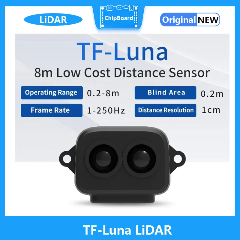 TF Luna LiDAR 8m Low Cost Distance Sensor Modual  0.2-8m measurement distance small volume high sensitivity