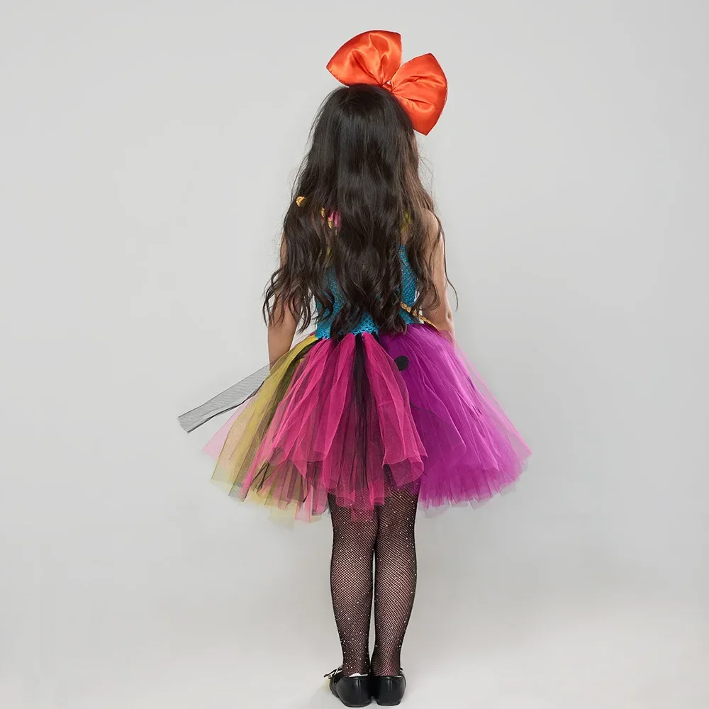 Nightmare Before Xmas Sally Kostüme für Mädchen Halloween Gruselige Faschingskleider für Kinder Karnevalsparty Verkleidung Tutus Outfits – Detail 6