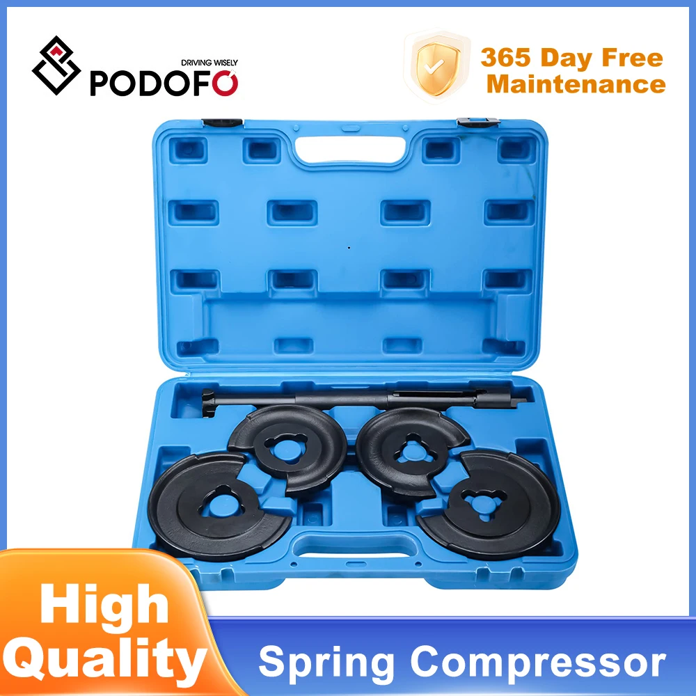 Podofo 5 PCS Coil Spring Compressor Repair Tools Set Front Rear Axle Repair Tools Compatible for Mercedes Benz