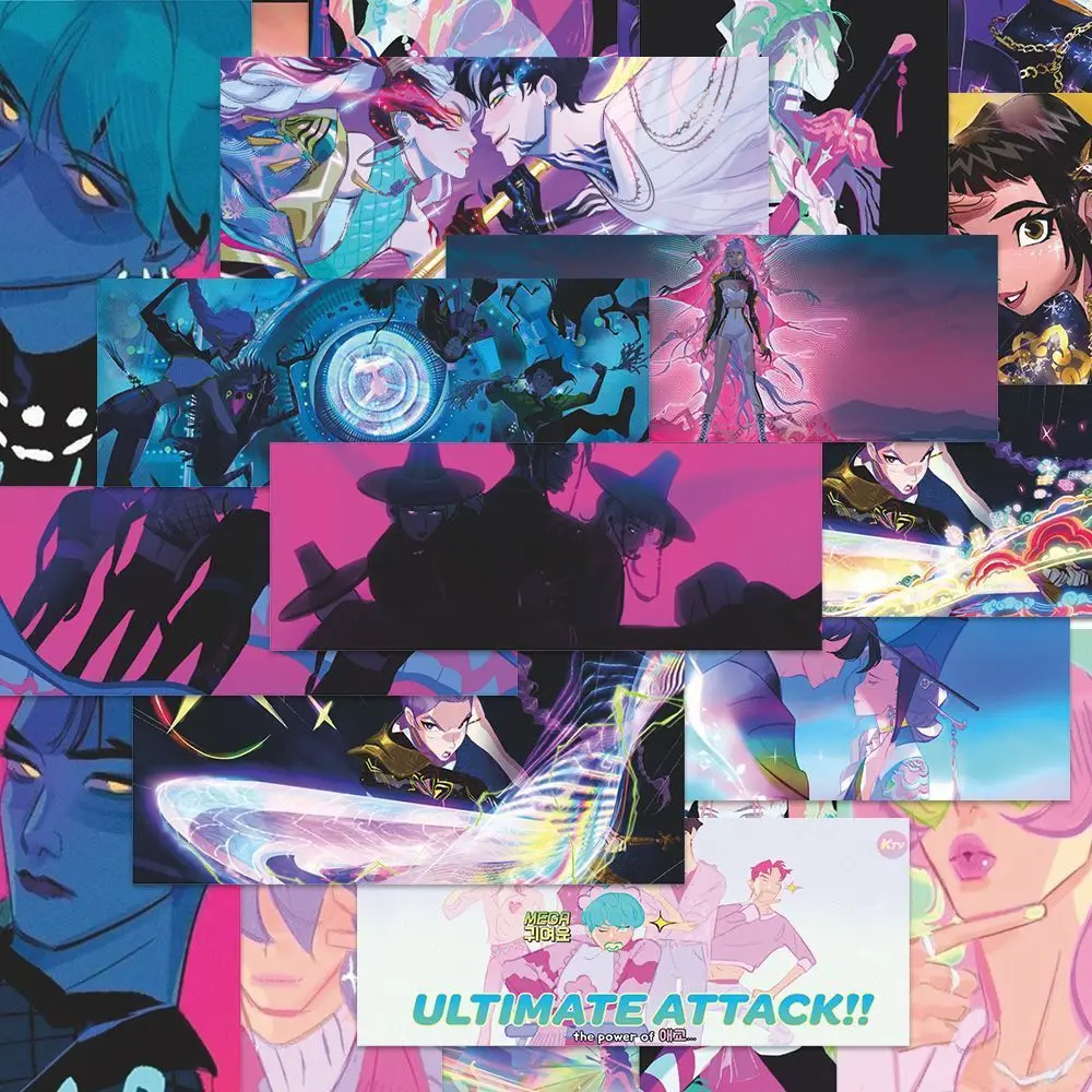 

86 New Joint Korean Movie Demon Hunters Hunter Saja Boy Derpy Tiger Waterproof Stickers Christmas Halloween Gifts