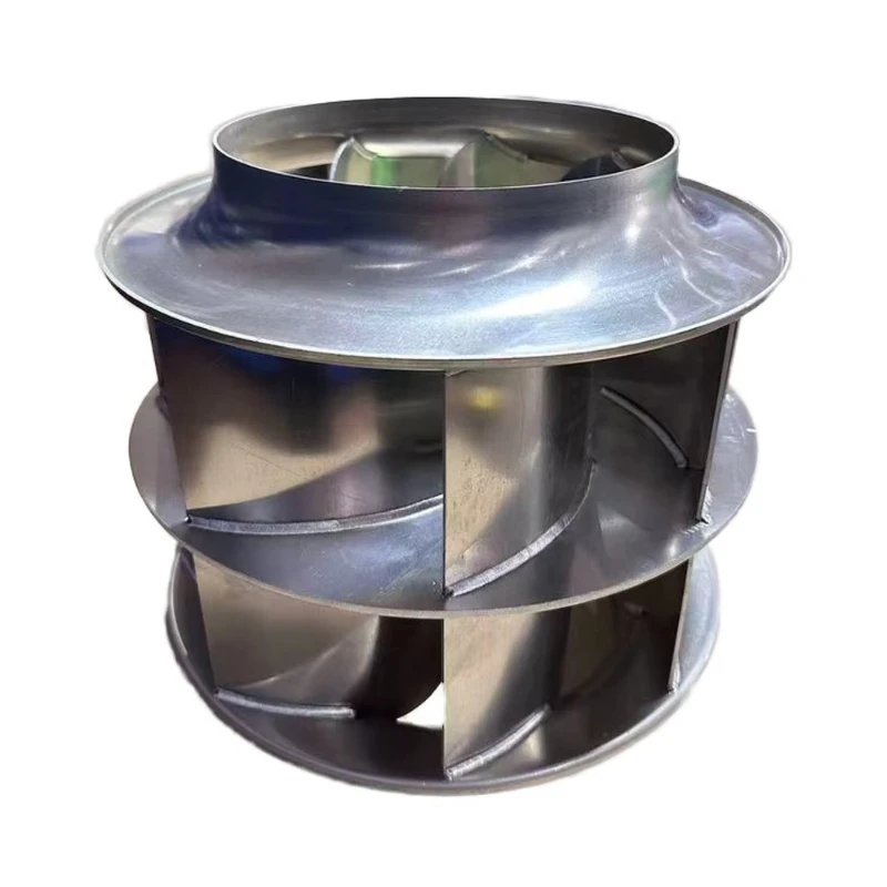 Precise double inlet replacement fan impeller forward bend centrifugal blower impeller attachment for ventilation