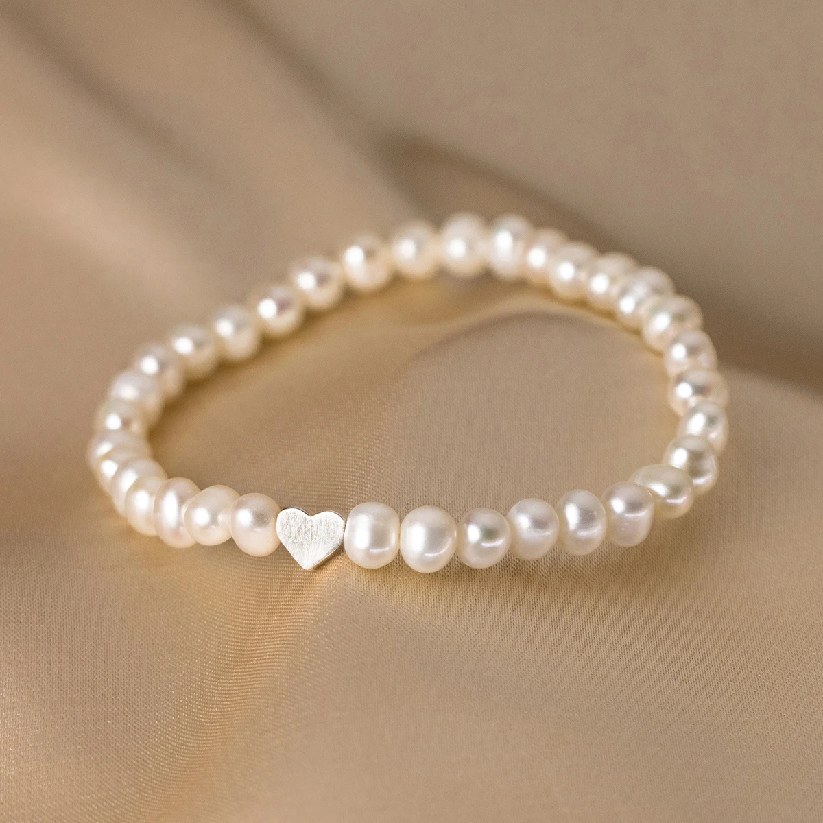 MODIAN 925 Sterling Silver Elegant Irregular Pearl Adjustable Bracelet Classic Heart Exquisite Bracelets For Women Jewelry Gifts