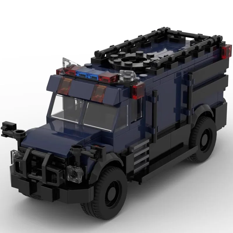 

MOC City Police Swat Van Speed Champions Cars Building Blocks Bricks Set Kids Toys Gifts For Boys & Girls