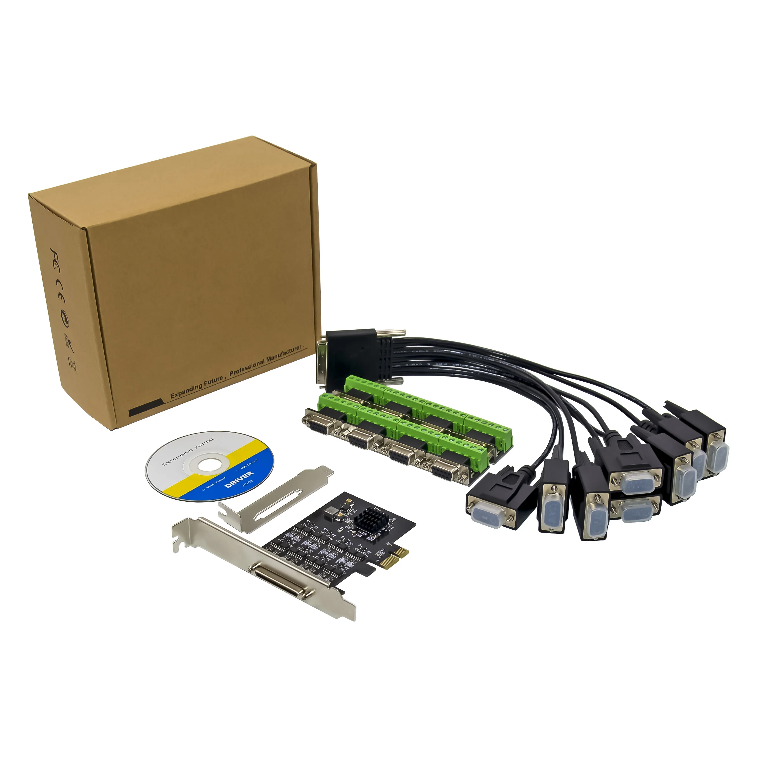 Sunweit ST345 PCI Express 8 portas Serial RS422 RS485 Cartão Multi RS-422 RS-485 Adaptador