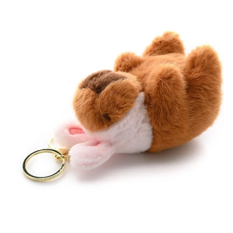 Y4QA Plush Capybara Doll Chain Ornaments Cartoon Hungingsペンダントバックパックペンダントドルキーリングチャームドール