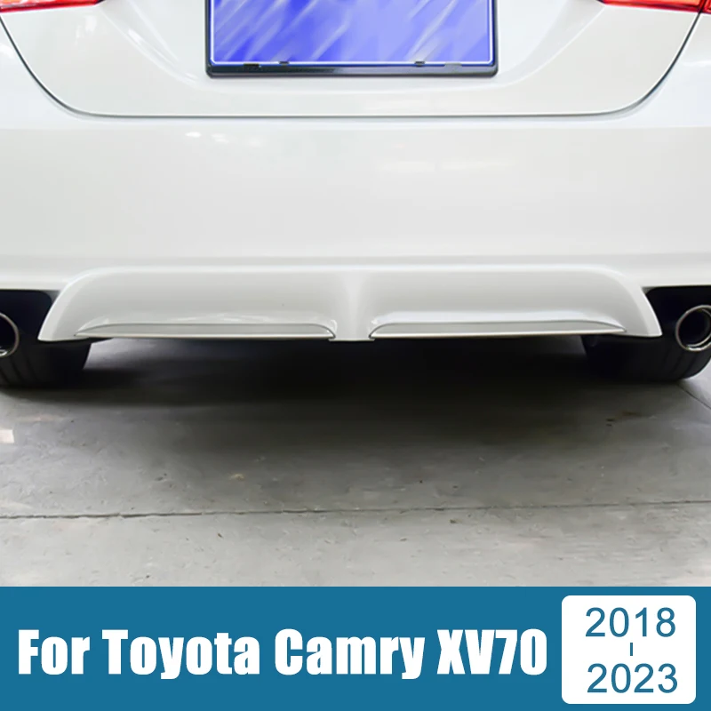 

For Toyota Camry XV70 SE XSE 2018-2021 2022 2023 Stainless Car Rear Door Trunk Box Bottom Trim Tail Bumper Strips Stickers Cover